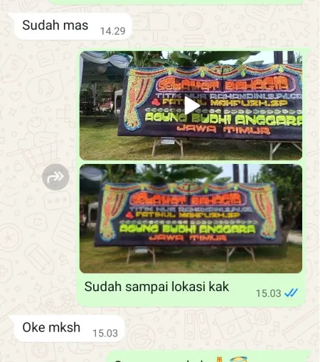 Pengiriman Papan Bunga Pringgacala Karangampel
